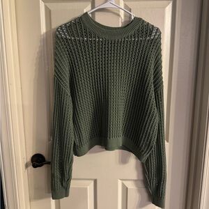 Old Navy Sage Green Women's Crew Neck Sweater